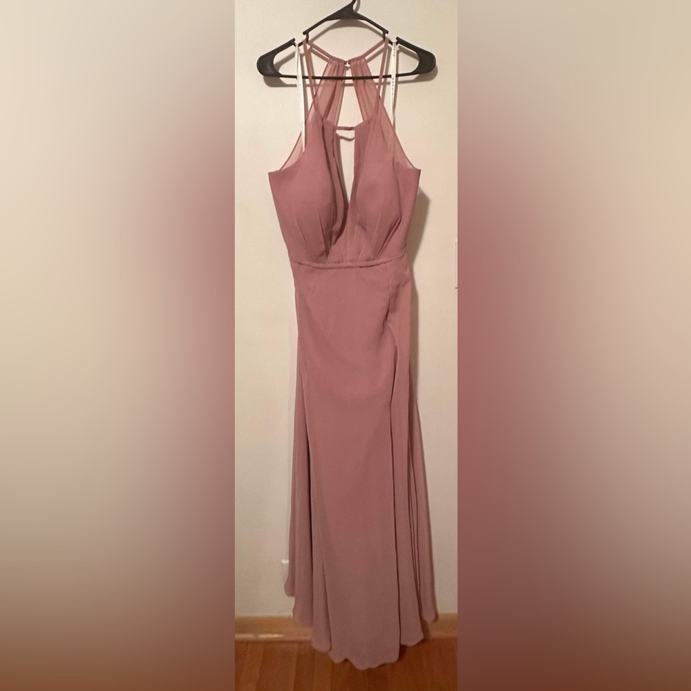 Dusty Rose Azazie Dress Evalleen